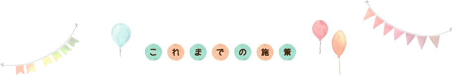 これまでの施策