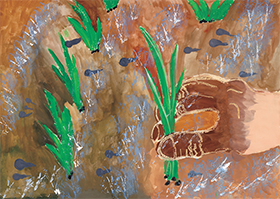 「心をこめて大きくな～れ‼」