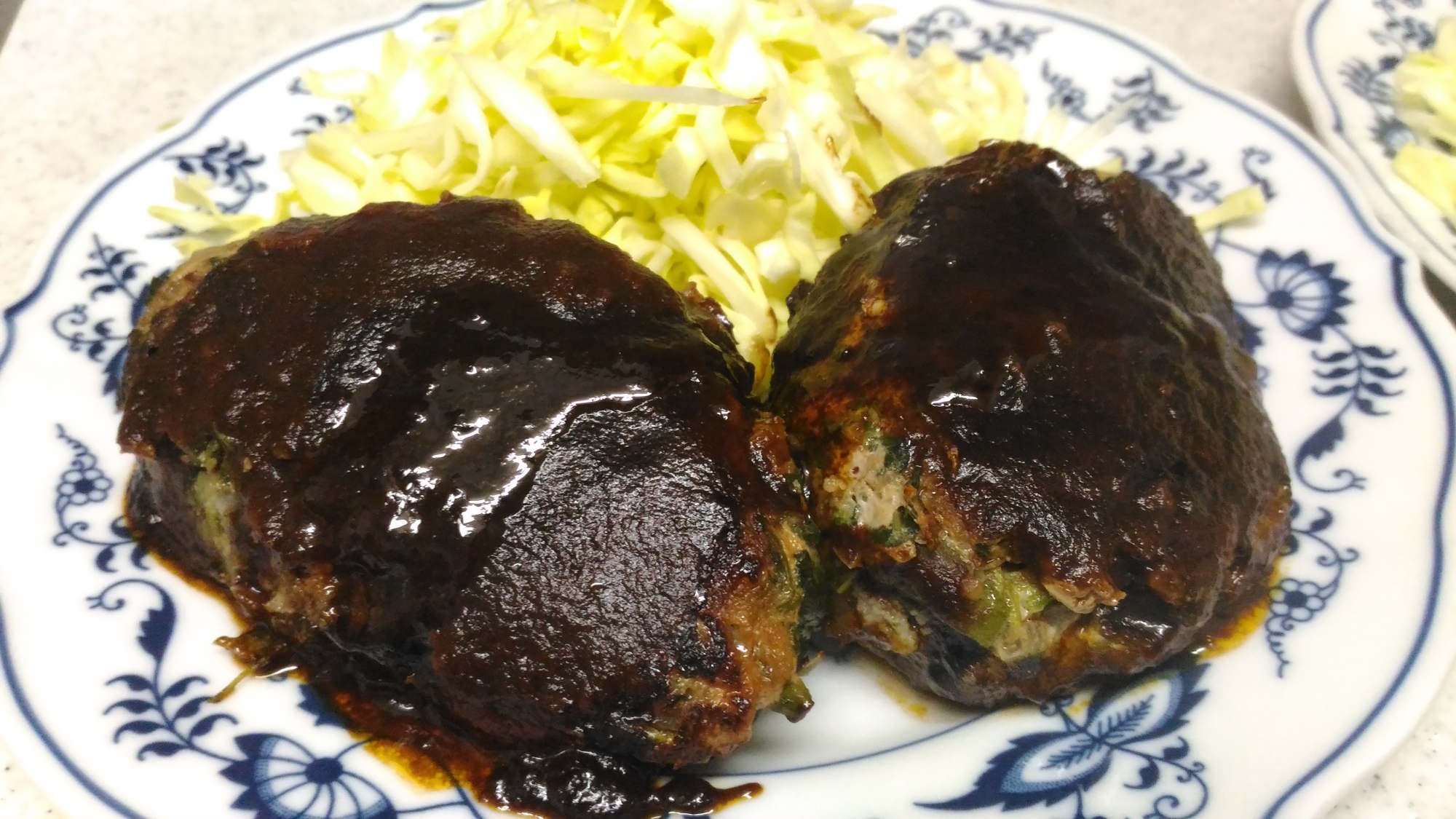 ほうれん草入りハンバーグの写真