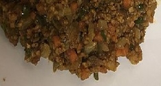 ピーマンのドライカレーの写真
