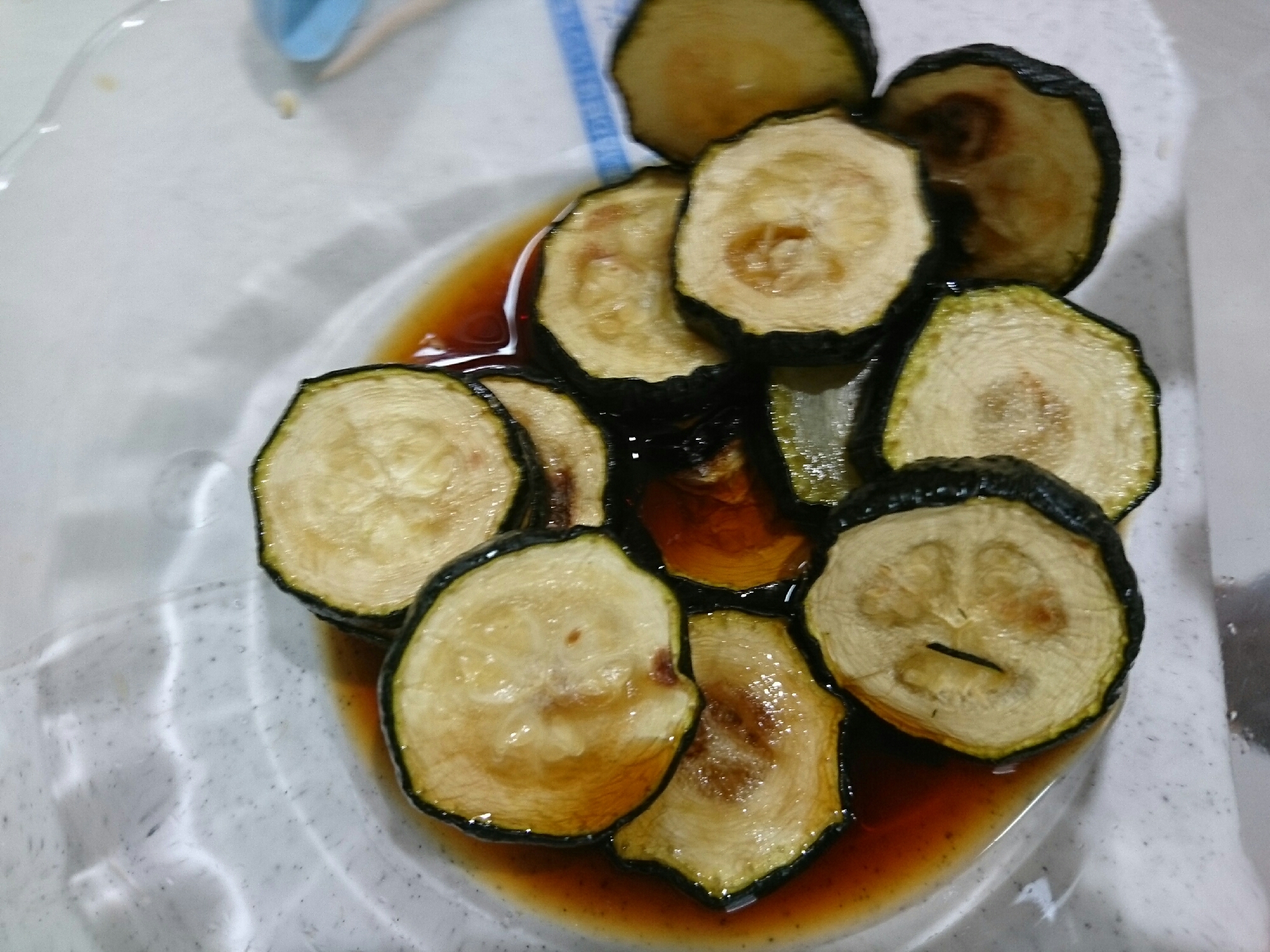 ズッキーニの焼き浸しの写真