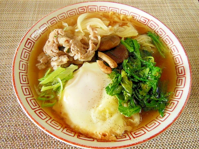 たっぷり野菜のあったかラーメン♪