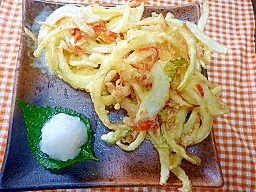 カルシウムたっぷりかき揚げの写真