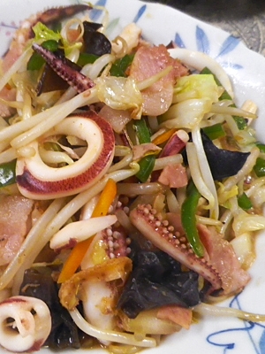 簡単海鮮野菜炒めの写真