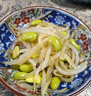枝豆もやしの生姜酢の写真