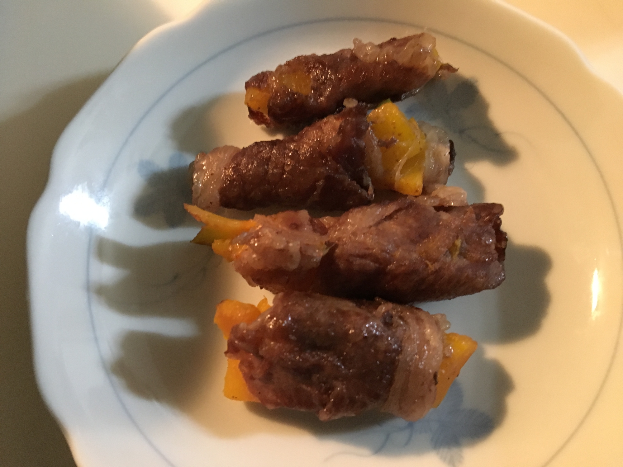 カボチャの牛肉巻きの写真