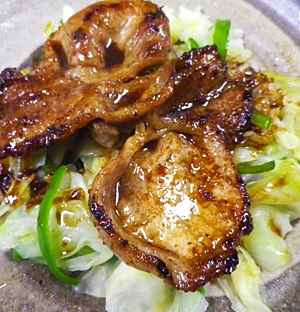 生姜焼きサラダの写真