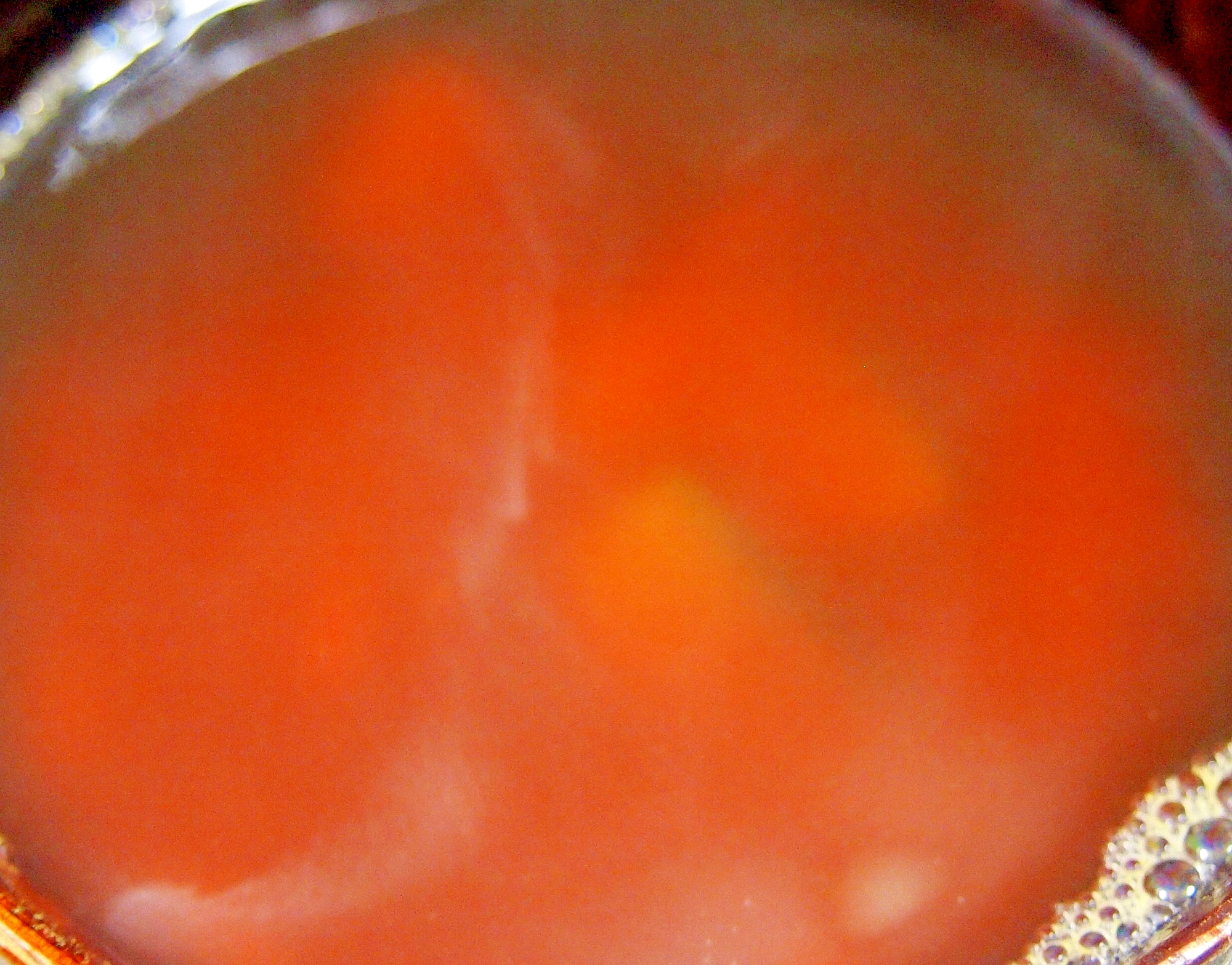 あまーい！にんじんとかぼちゃの味噌汁の写真