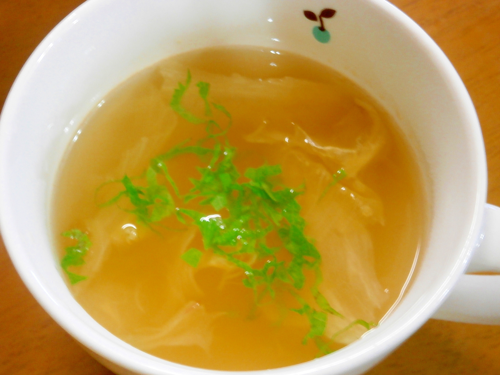 レタスの生姜スープの写真