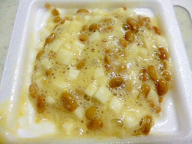 簡単♪おつまみ♪食感最高♪納豆と長いもネバネバ和えの写真
