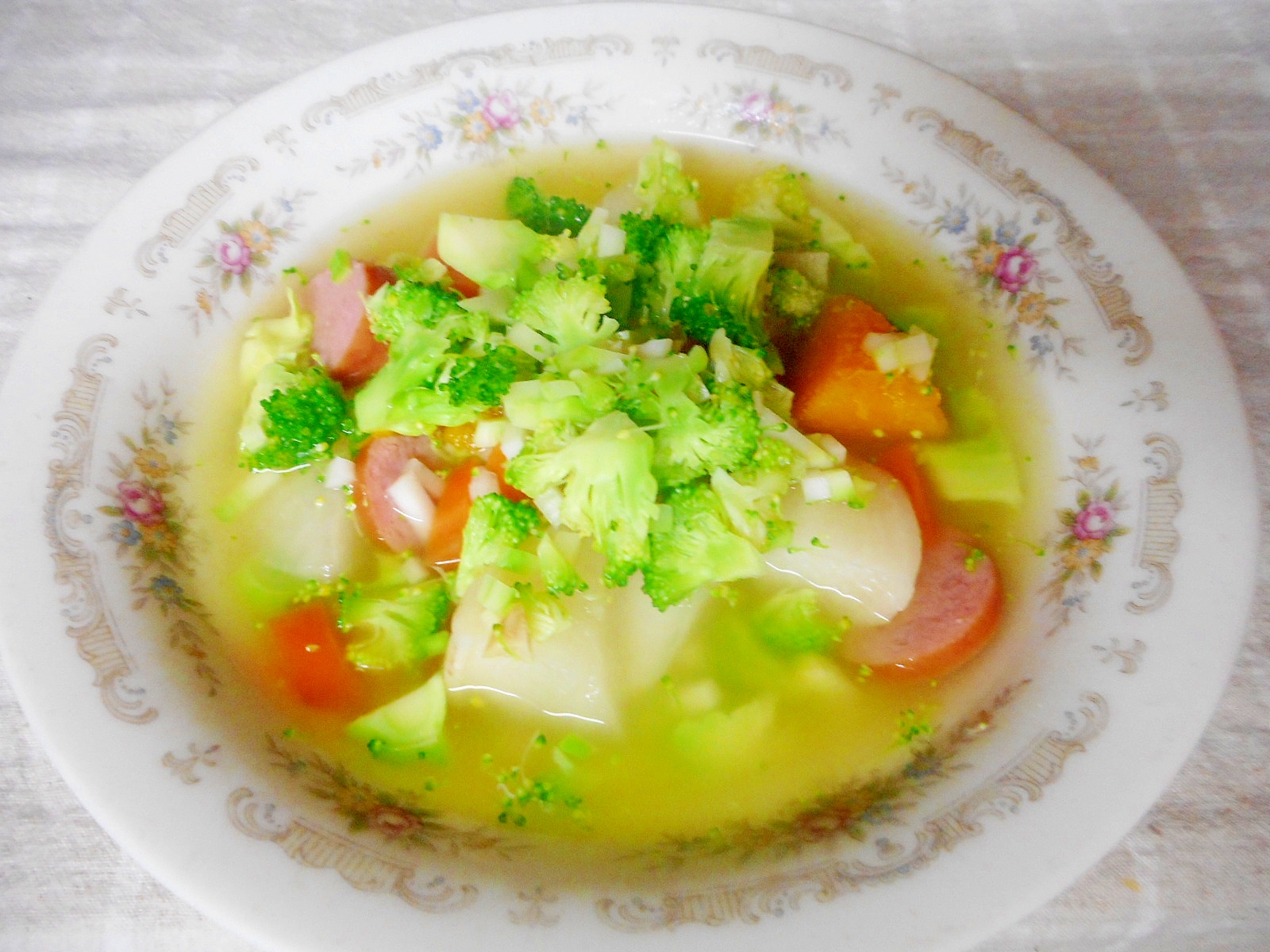 みじん切りブロッコリーと大根 カボチャのスープ お手軽レシピで作る Jaグループ