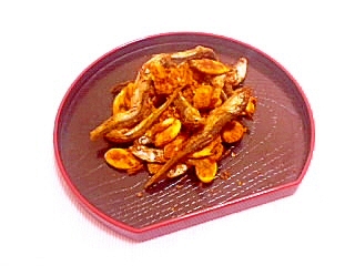 カレー風味♪かぼちゃの種といりこの箸休めの写真