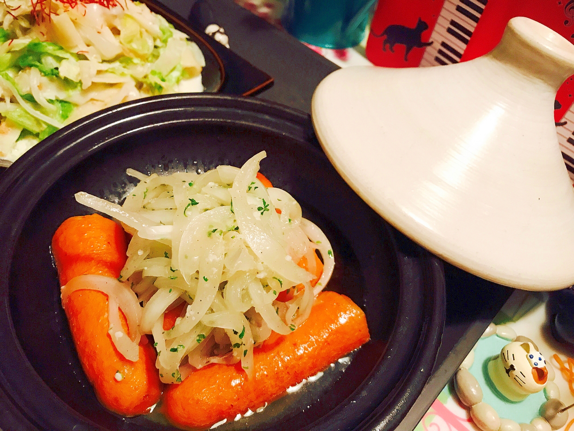 タジンで甘味倍増！蒸し人参のサラダの写真