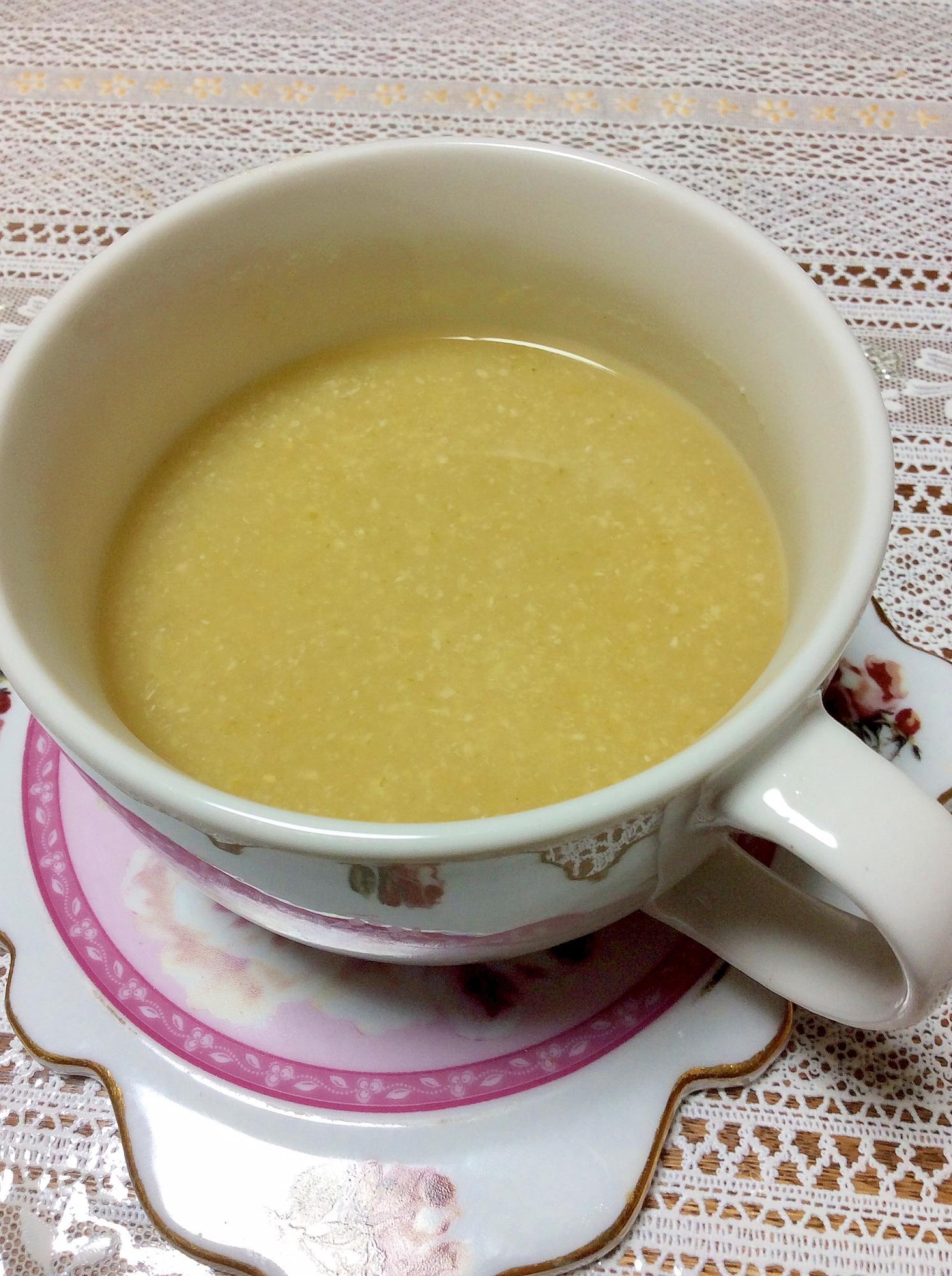白菜の味噌ポタージュ♡酒粕風味の写真