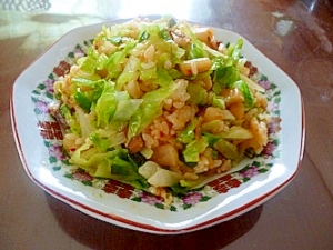 野菜たっぷり キムチチャーハンの写真