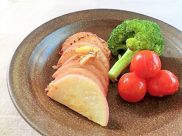 大根のステーキ♪にんにく風味の写真