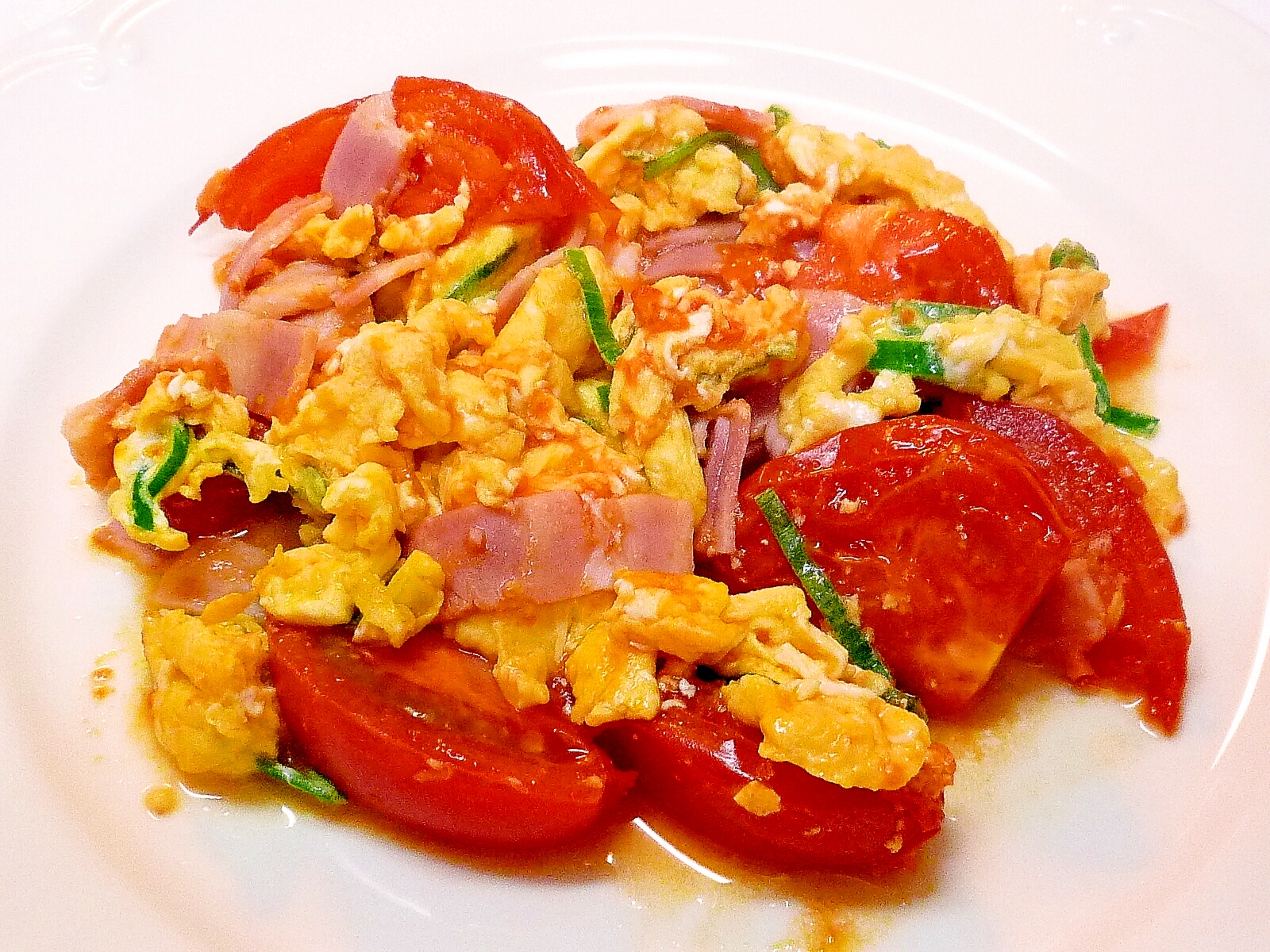 トマトとベーコンの卵炒め お手軽レシピで作る Jaグループ