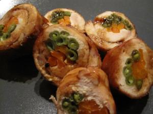 鶏肉の野菜巻きの写真