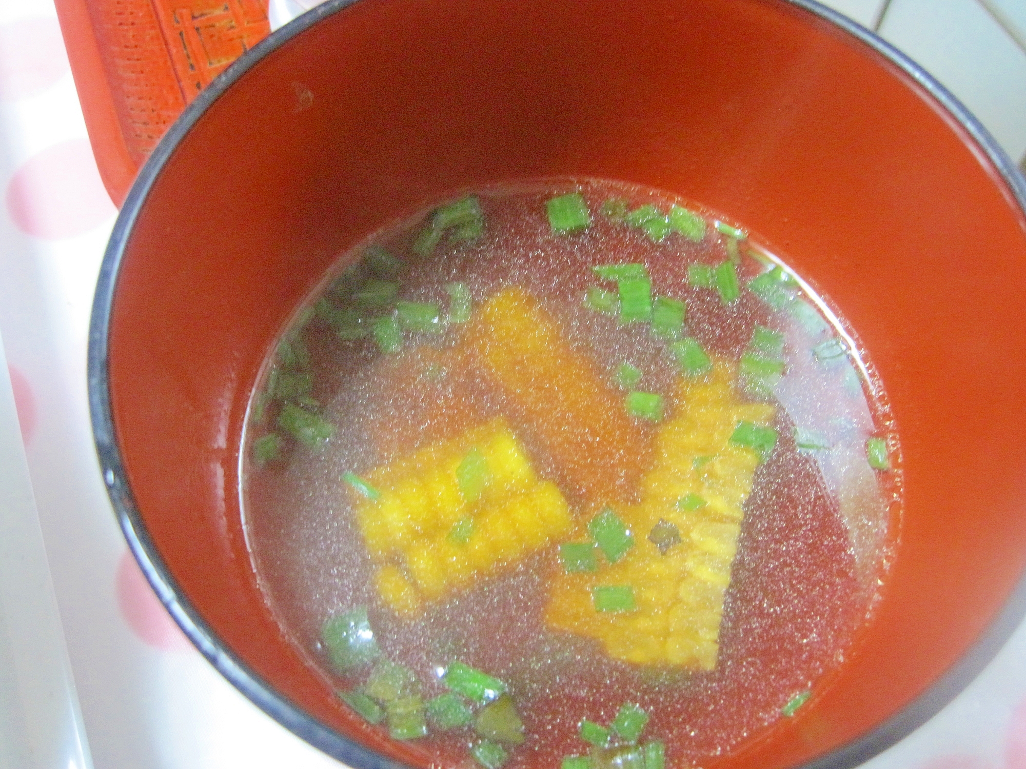 とうもろこしのお吸い物