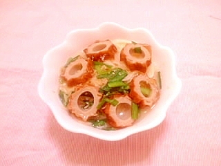 ニラと竹輪の簡単素麺汁の写真
