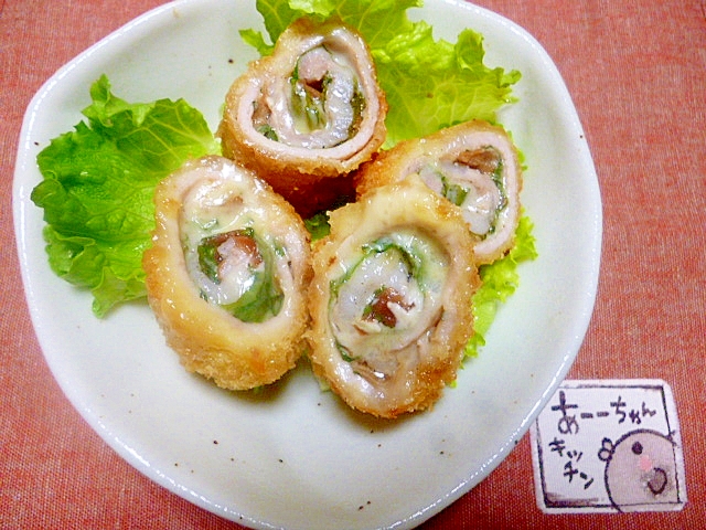 チーズロール梅しそカツの写真