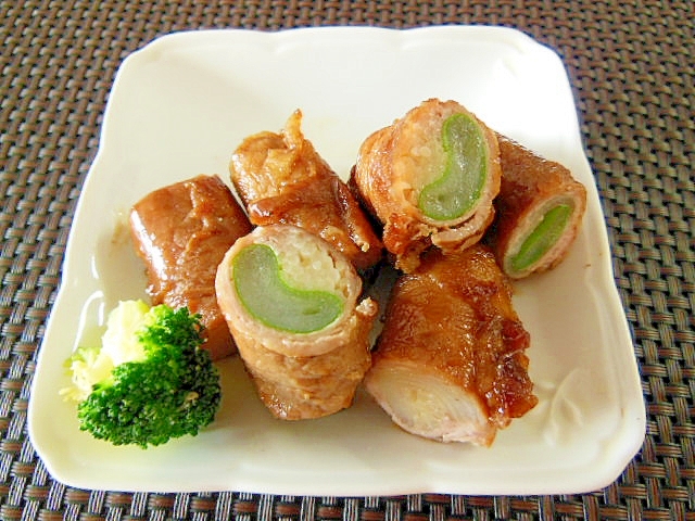 食べやすくて美味しい！長ネギの肉巻きおかず♪の写真