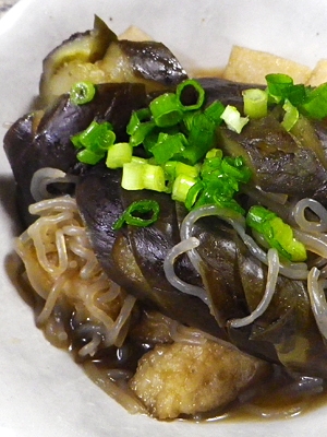 茄子はも天白滝の煮物の写真