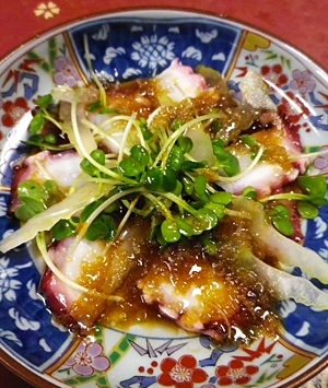 セロリタコのカルパッチョの写真