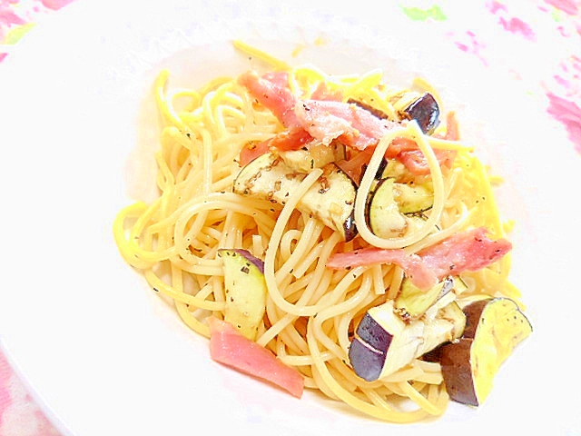 ほんだしde❤ベーコンと茄子のパスタ❤の写真