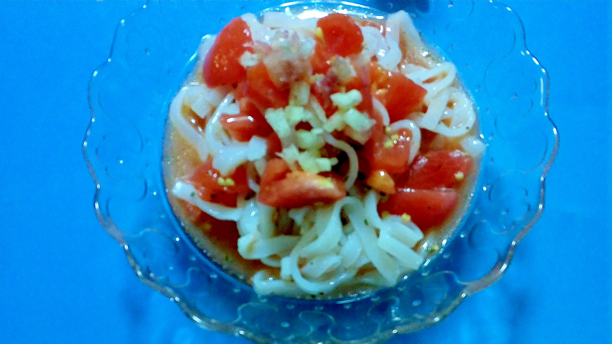 フォーの冷製トマトパスタの写真