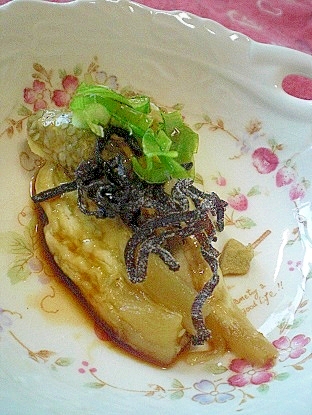 「塩昆布＆ネギのっけ焼きナス」　　　♪♪の写真