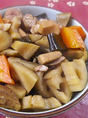 鶏肉根菜煮の写真