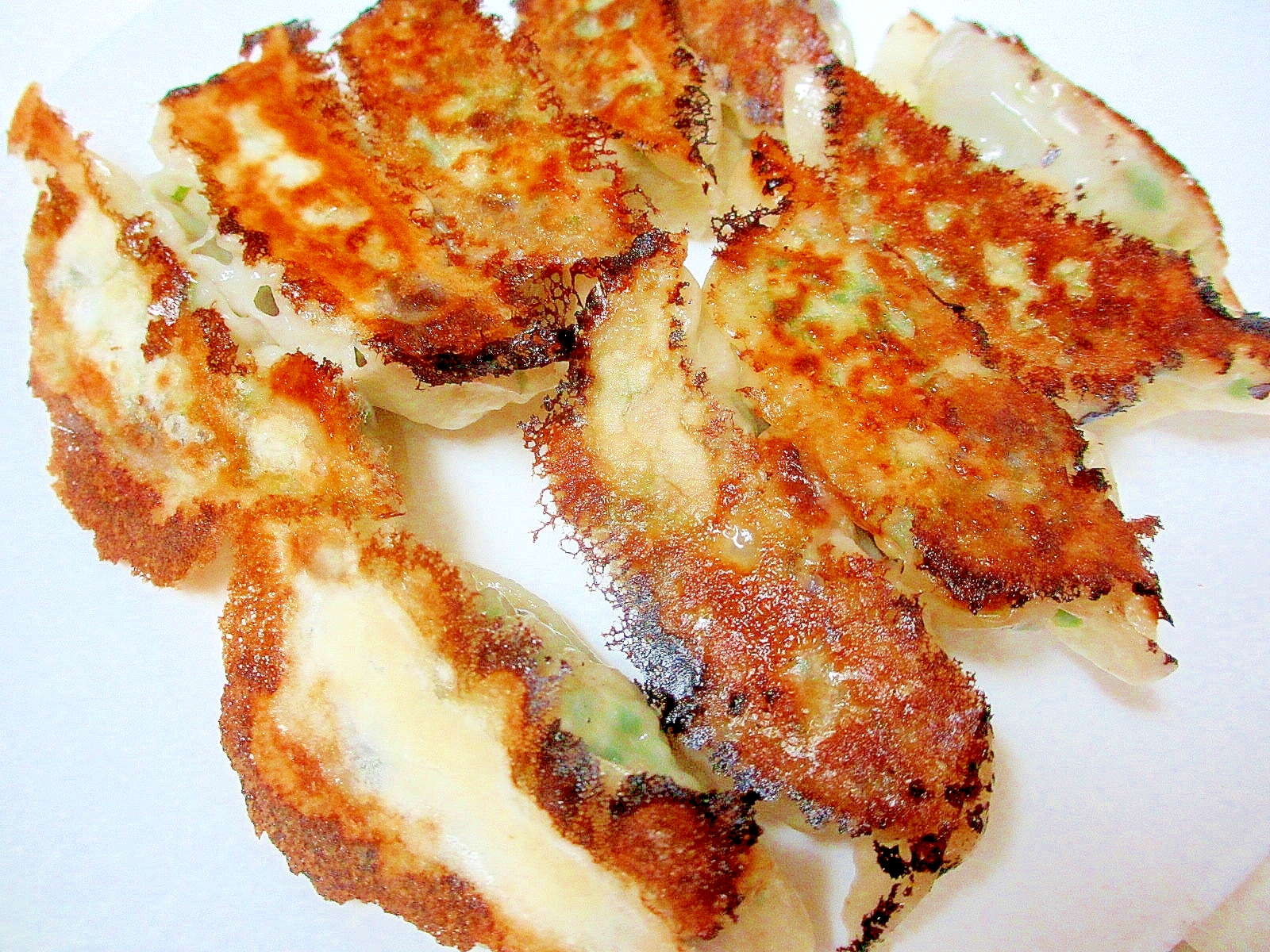 胸肉とナスの餃子の写真