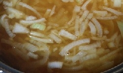 和風オニオンスープの写真