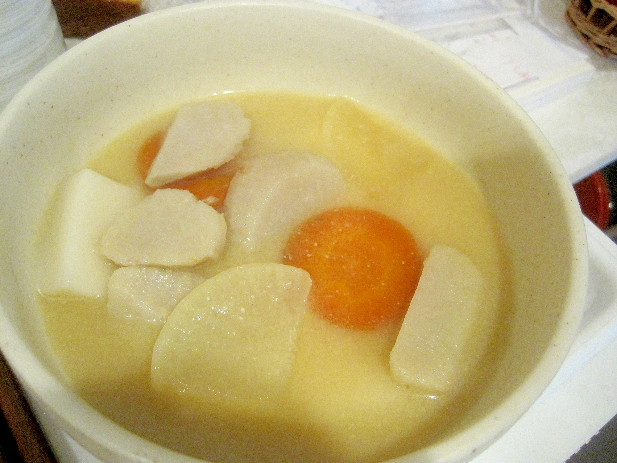 白味噌のお雑煮の写真