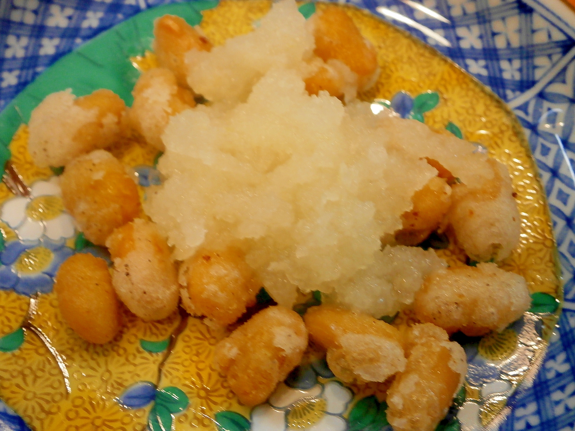 揚げ大豆のみぞれがけの写真