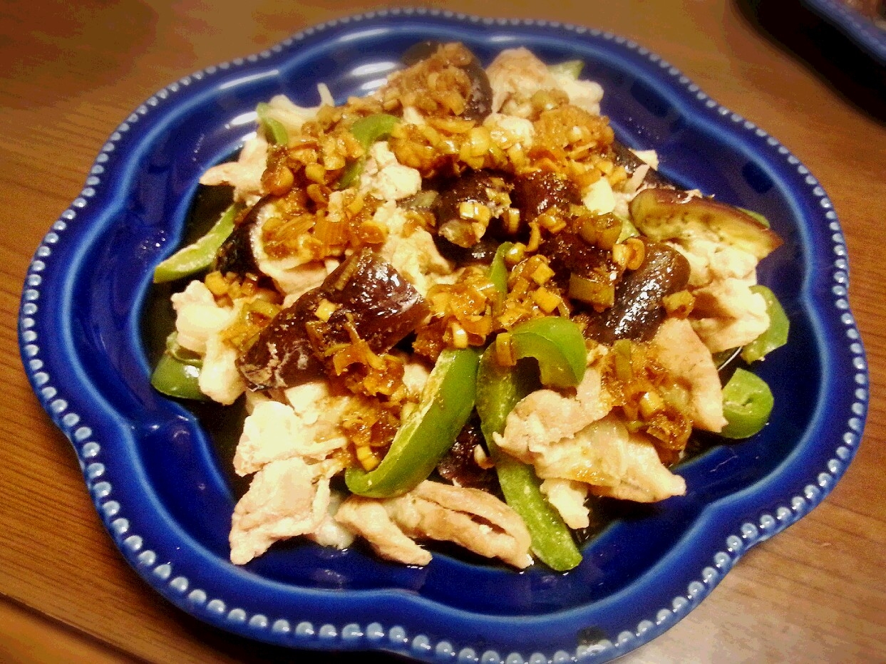 レンジで簡単♪ ナスと豚肉のレンジ蒸し★の写真