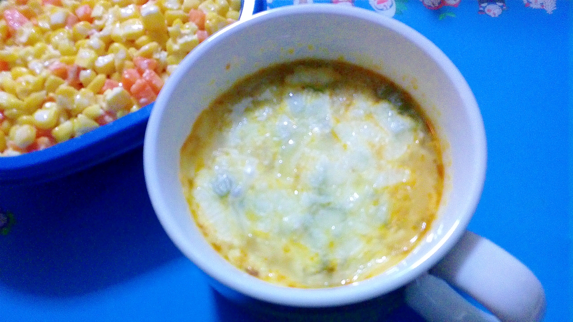 オクラのグラタンスープの写真