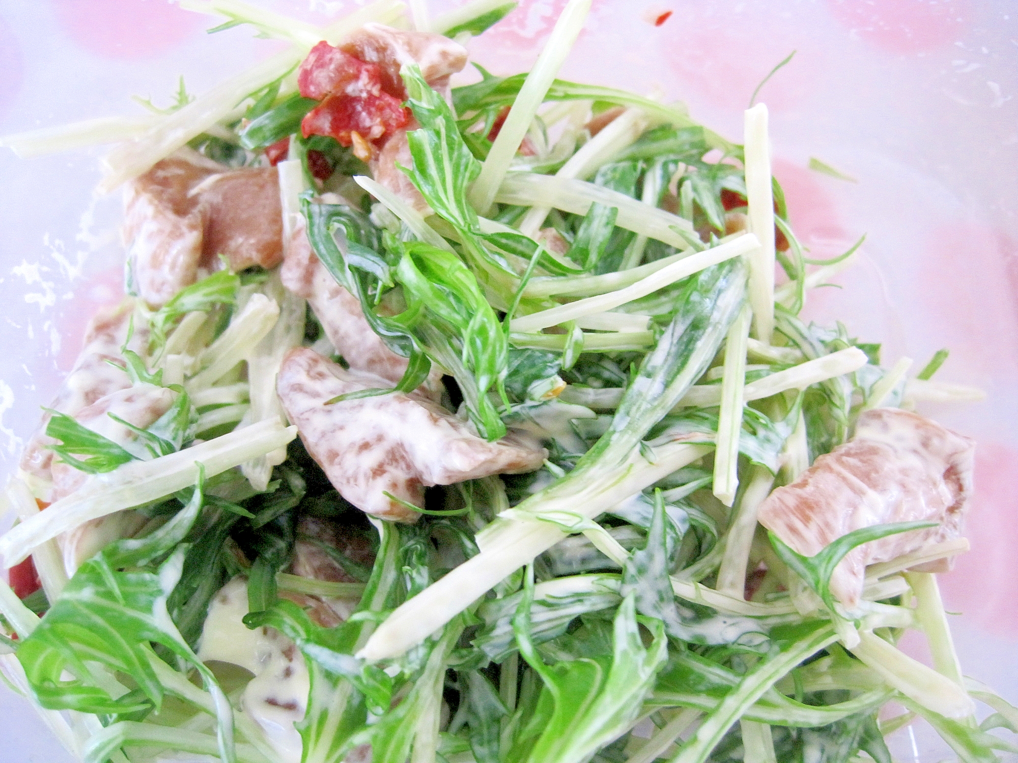 水菜とつぼ漬けの漬物サラダ お手軽レシピで作る Jaグループ