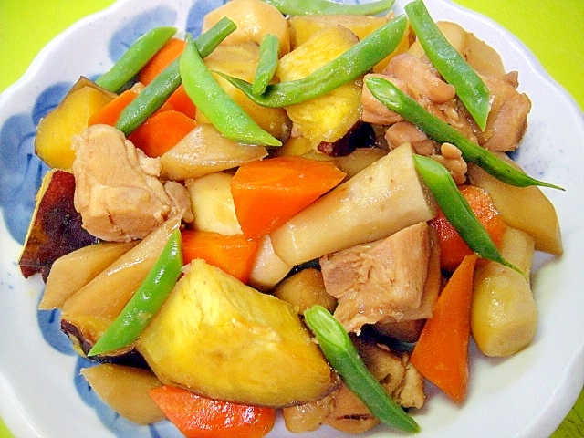 根菜と鶏肉の煮物の写真