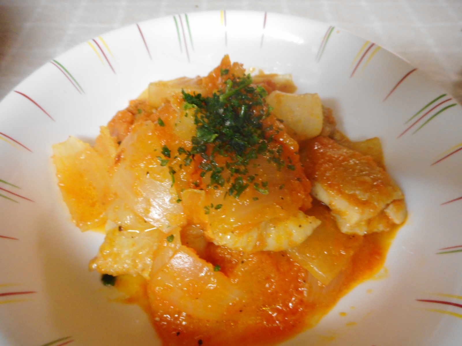 チキンのにんじんケチャップ煮の写真