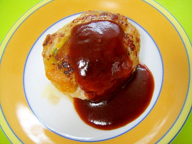 かぼちゃ入りハンバーグの写真