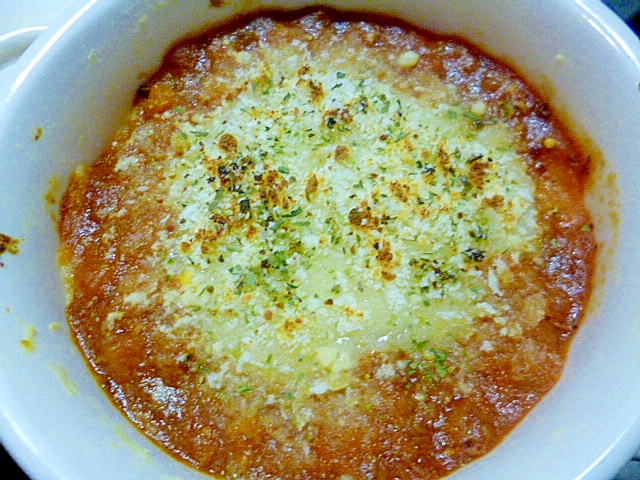 子供が喜ぶ♪市販ソースでミラノ風ポテトグラタンの写真
