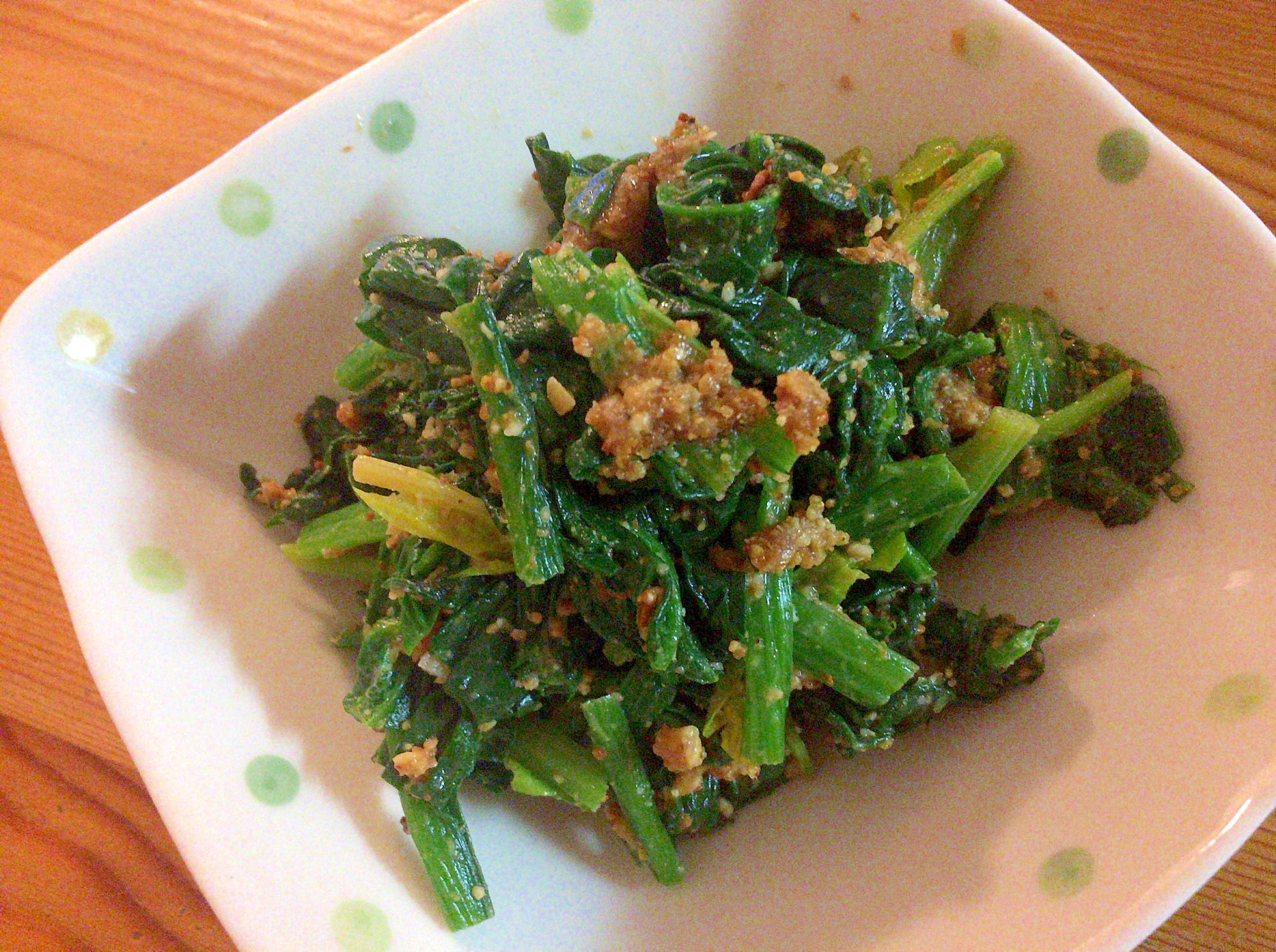 ほうれん草のピーナッツ和えの写真