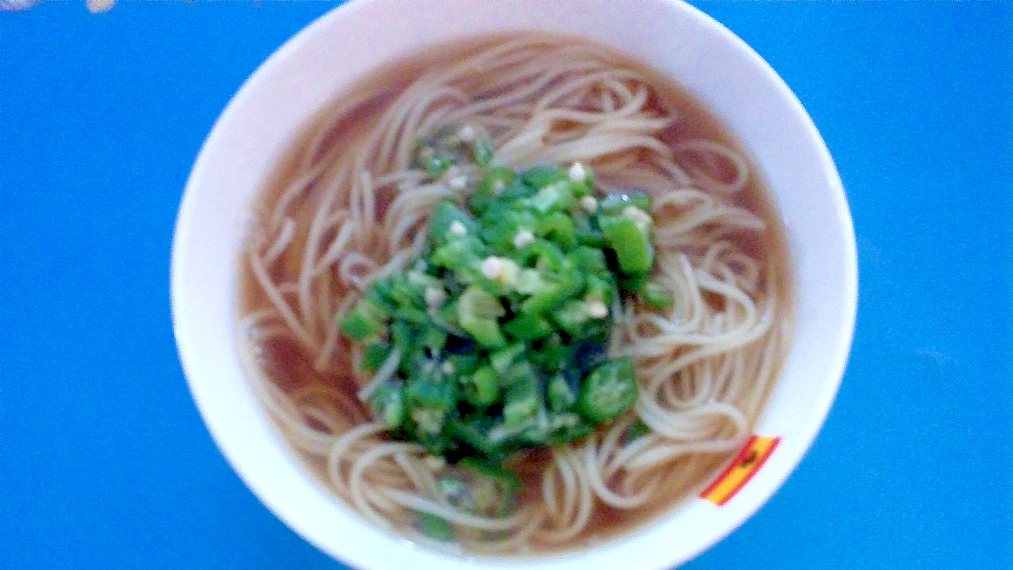 オクラそうめんの写真