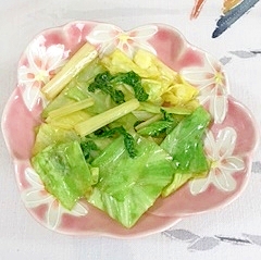セロリの葉・茎とキャベツの炒め物｜旬を味わう（お手軽レシピ）｜JA