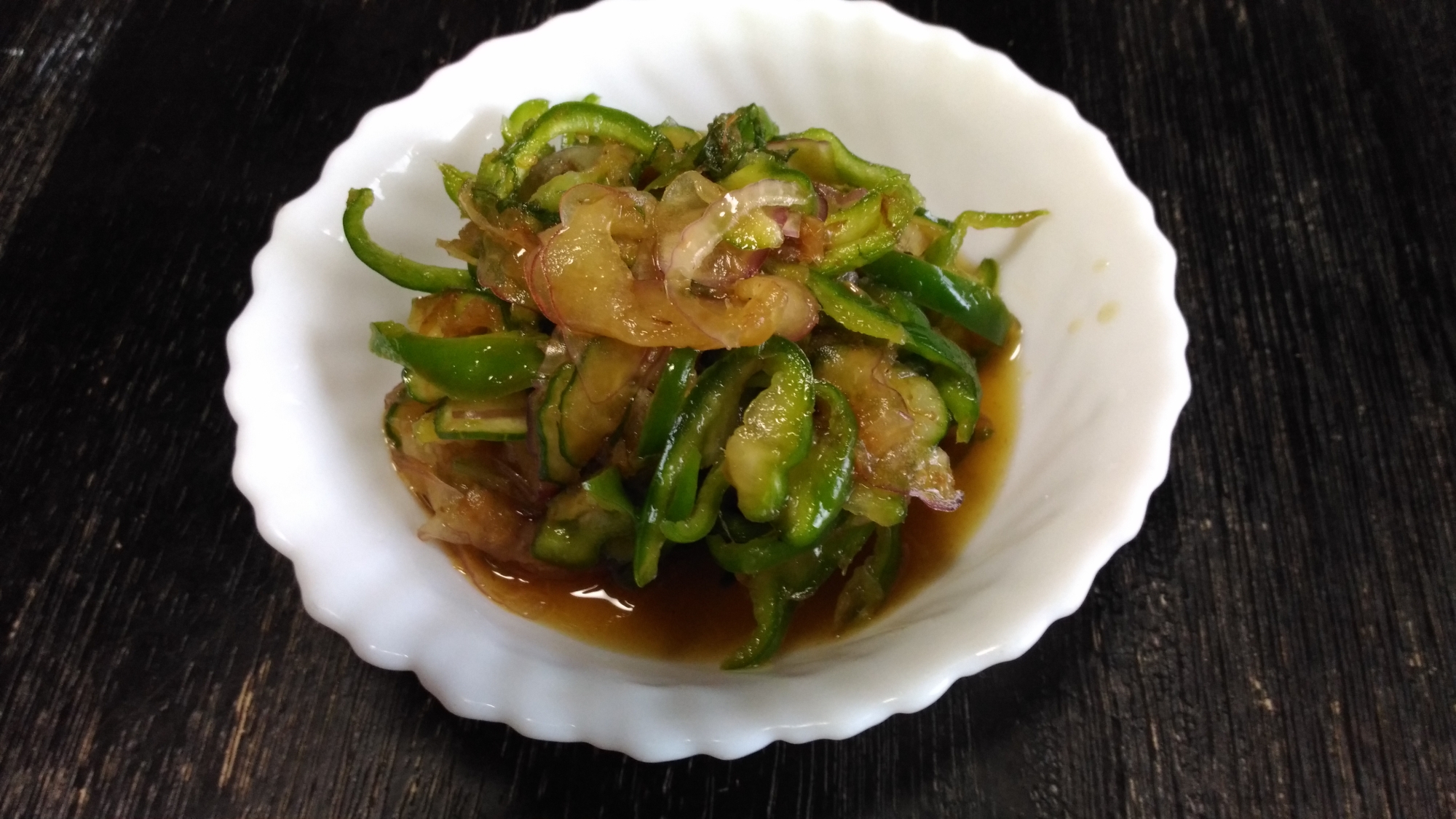 暑い夏にさっぱりと☆香り野菜のポン酢和えの写真