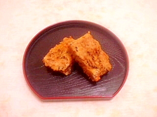卵1/2個♪米粉で作るキャロットケーキの写真