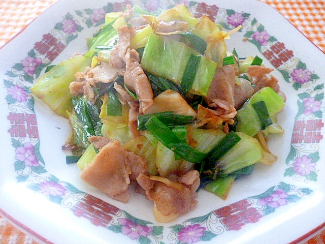 韮野菜炒めの写真
