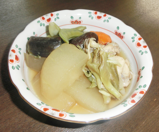 富山県「かもり(冬瓜)と夏野菜の煮物」なのはな女性部の写真